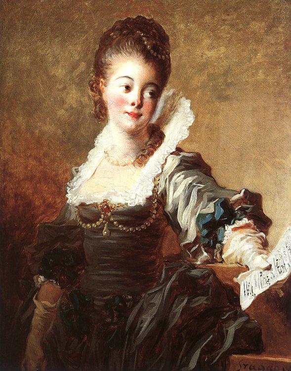 Portrait of a Singer, Jean-Honore Fragonard